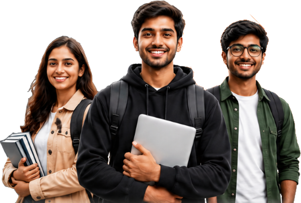 Three iSkew students ready for their placements